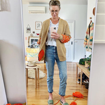 Berry Dipped Cardigan