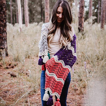 Wander Easy Crochet Shawl