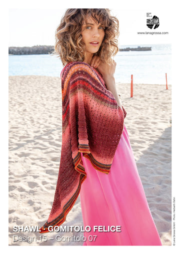 Lana Grossa 15 Shawl Wrap Knitting Pattern