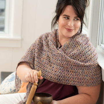 Berroco Rest & Reset Chodron Shawl Crochet Pattern