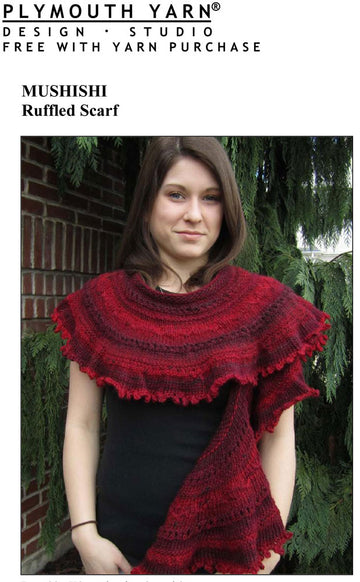 Ruffled Scarf in Plymouth Mushishi - F446 - PDF