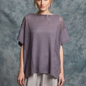 Okra Poncho Cape Knitting Pattern