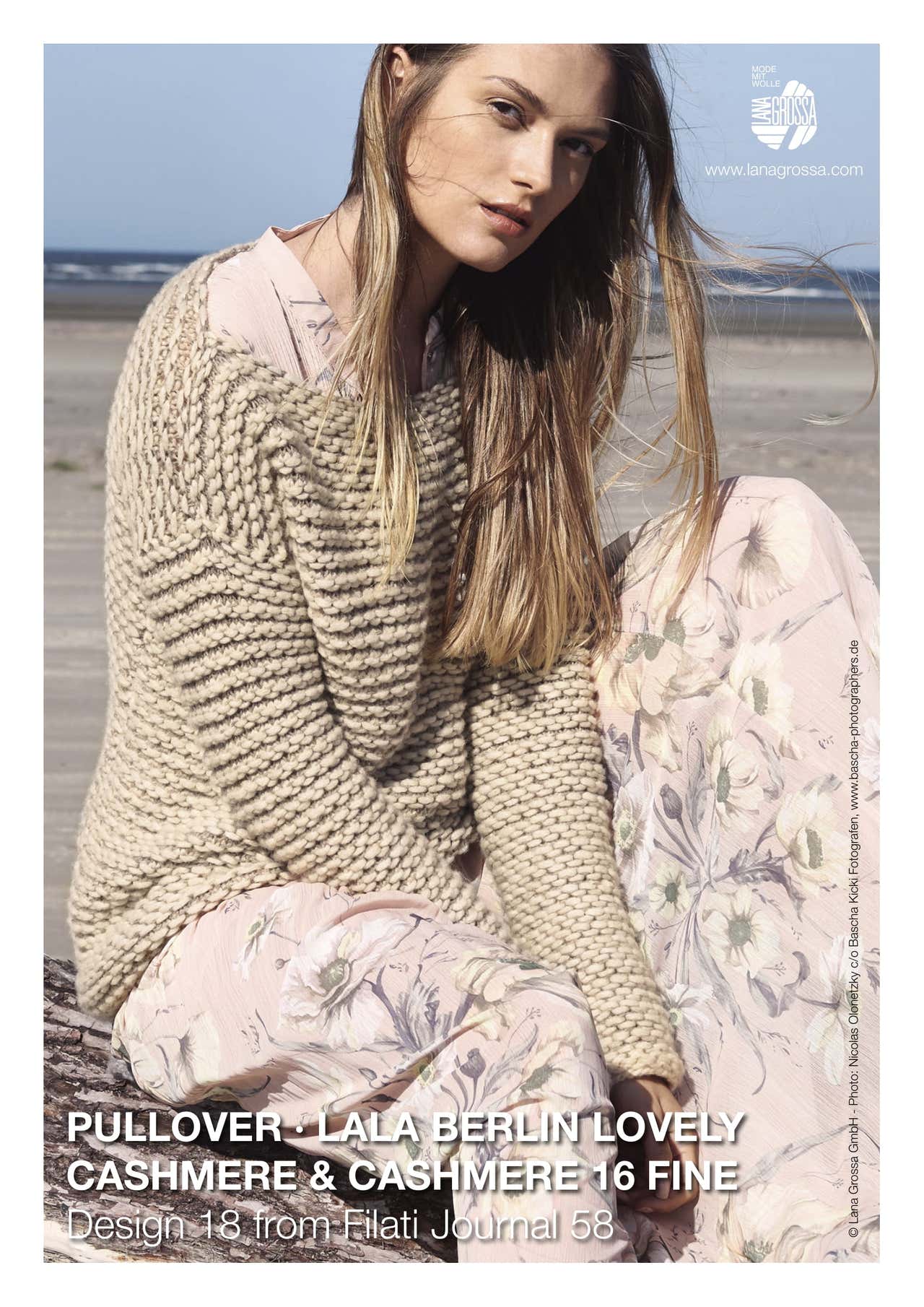 Lana Grossa Pullover in Lala Berlin Lovely Cashmere & Cashmere Fine