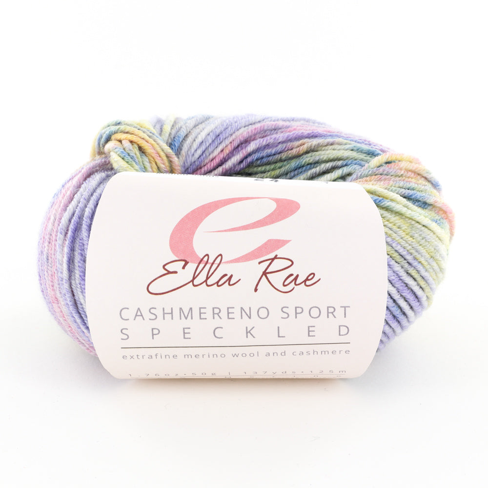 Ella Rae Cashmereno Sport Speckled Yarn - Merino Wool Sport