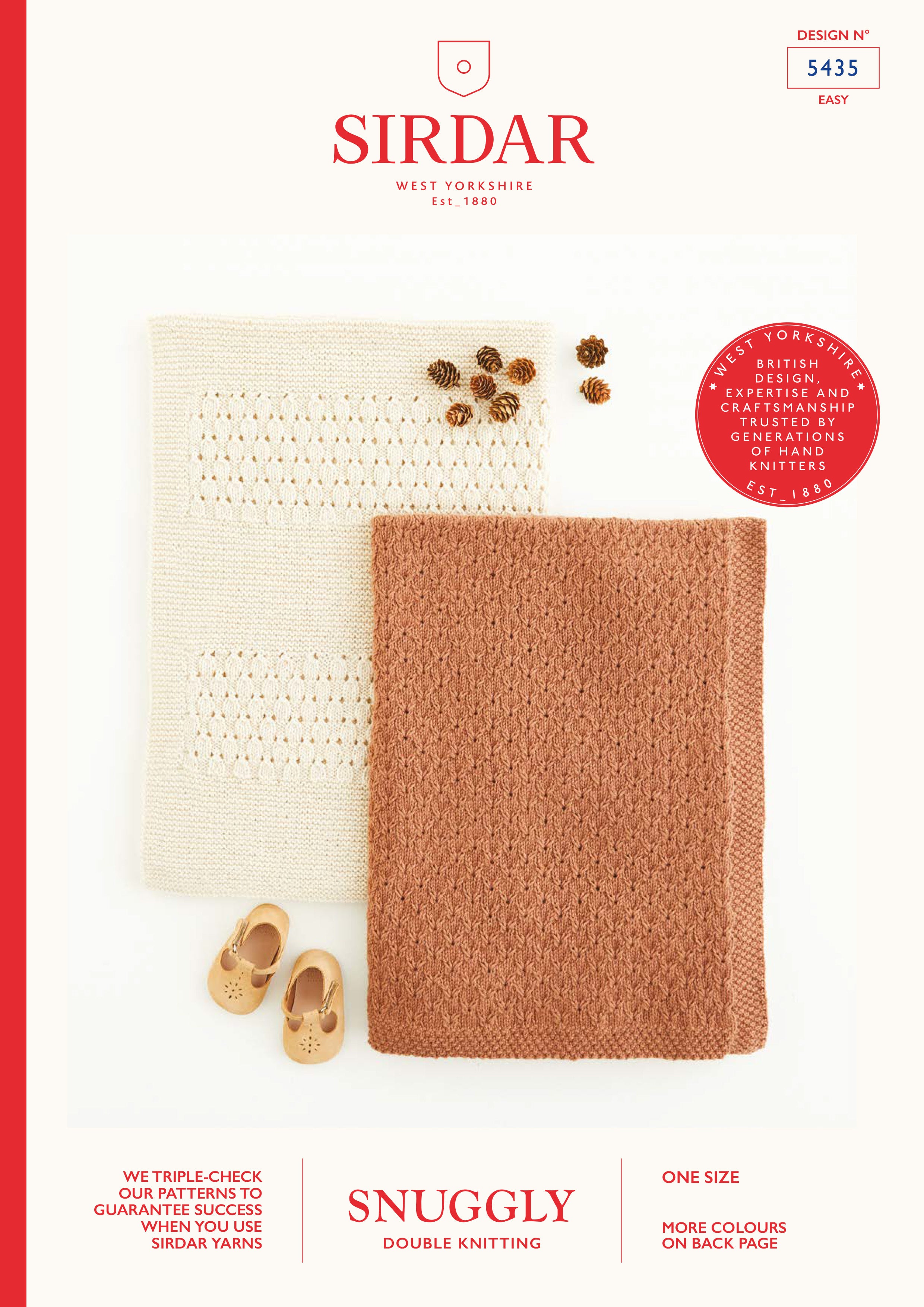 Sirdar Co-ordinating Woodland Blankets Knitting Pattern