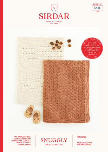 Sirdar Co-ordinating Woodland Blankets Knitting Pattern