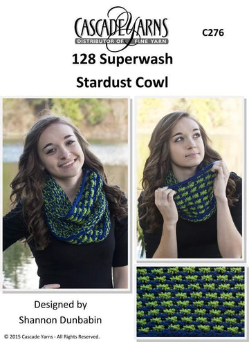 Duplicate Stardust Cowl in Cascade 128 Superwash - C276 - Free PDF