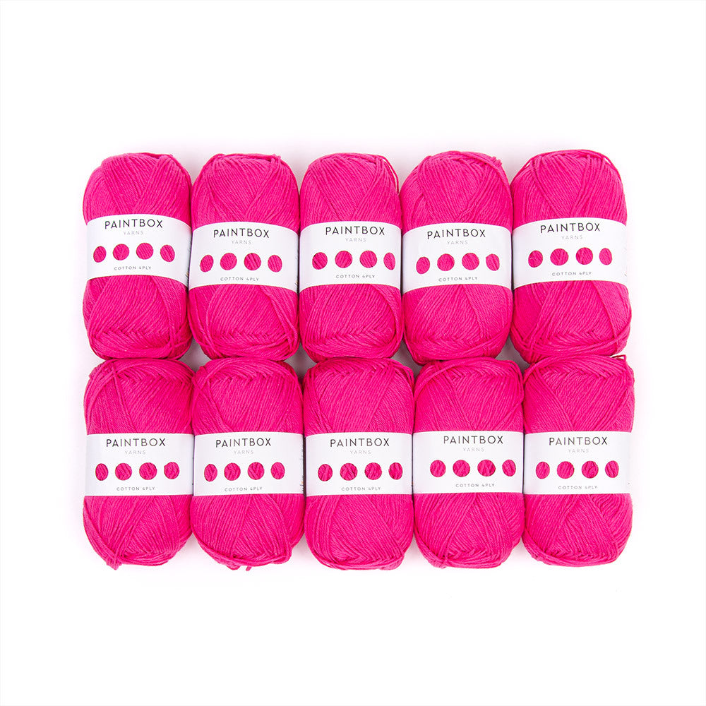 Paintbox Yarns Cotton 4 ply 10 Ball Value Pack Yarn - Cotton 4 Ply
