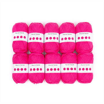Paintbox Yarns Cotton 4 ply 10 Ball Value Pack Yarn - Cotton 4 Ply