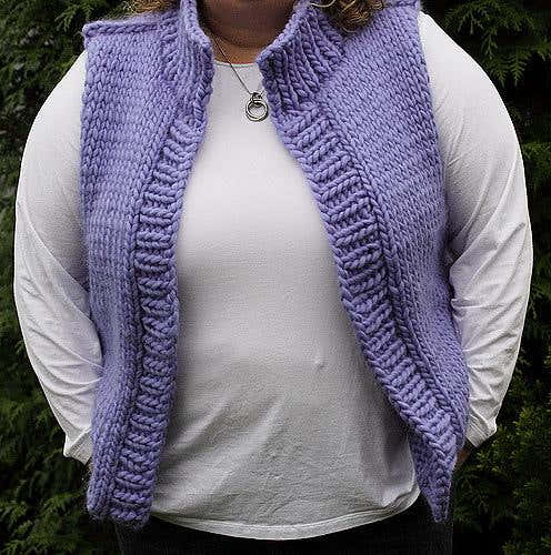 Super Bulky Plus Size Winter Vest