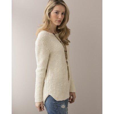 Tahki Yarns Vivacious Hi-Lo Pullover Knitting Pattern
