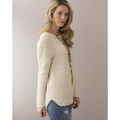 Tahki Yarns Vivacious Hi-Lo Pullover Knitting Pattern
