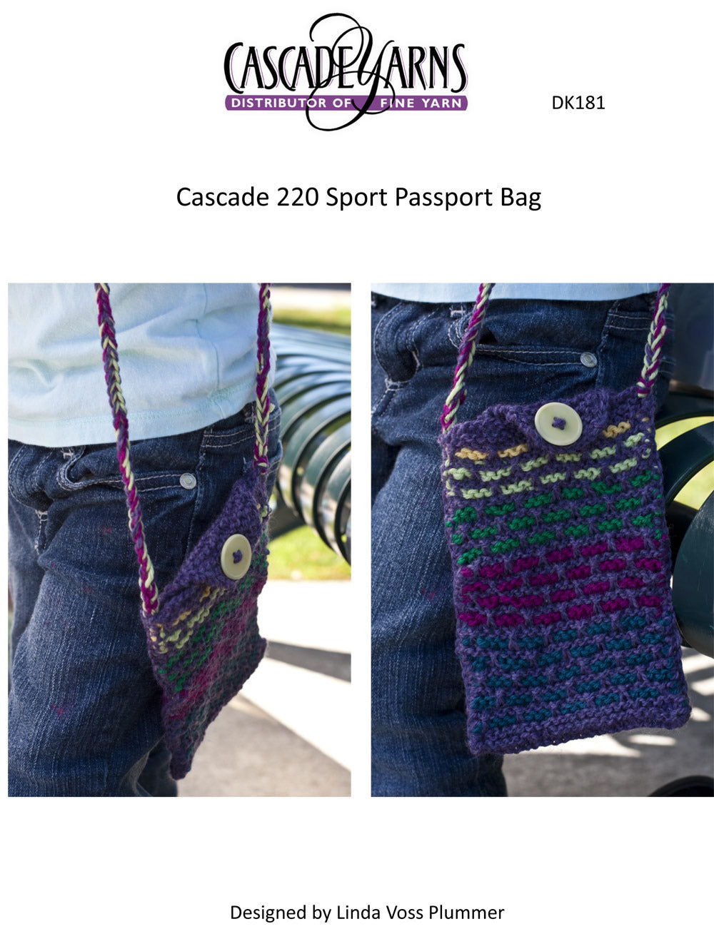 Passport Bag in Cascade 220 Sport - DK181 - Free PDF