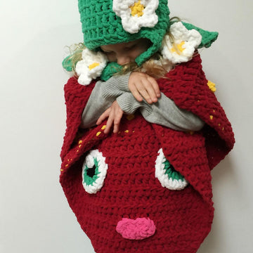 Strawberry Shopkin Inspired Costume/Blanket