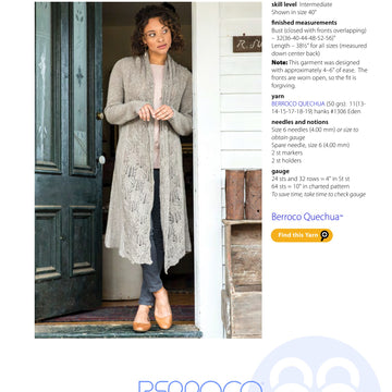 Berroco Abayomi Cardigan Knitting Pattern