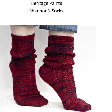 Cascade Yarns FW Shannon's Socks Knitting Pattern