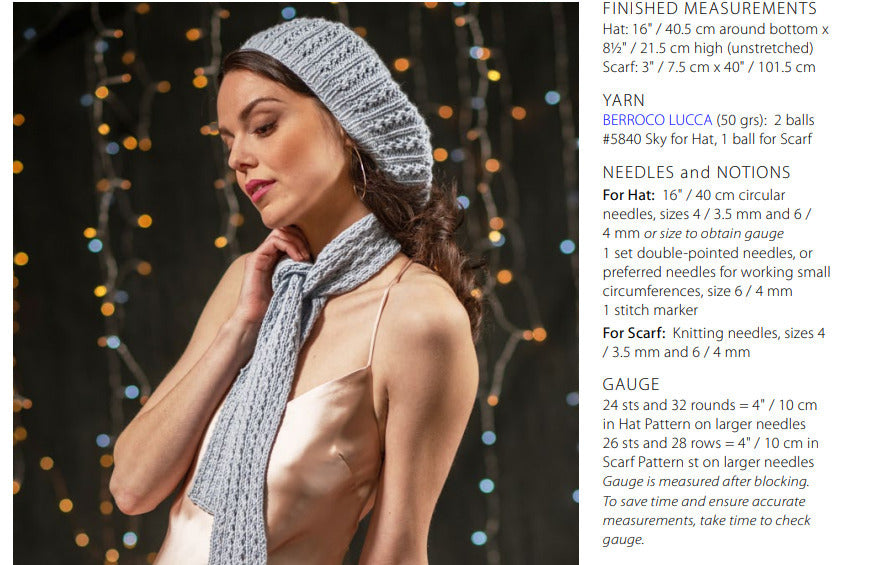 Celena Set Hat Knitting Pattern