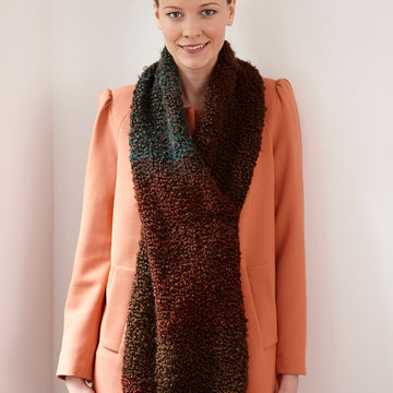 Simple One Ball ScarfÃ‚Â in Lion Brand Homespun Thick & Quick - L30125G
