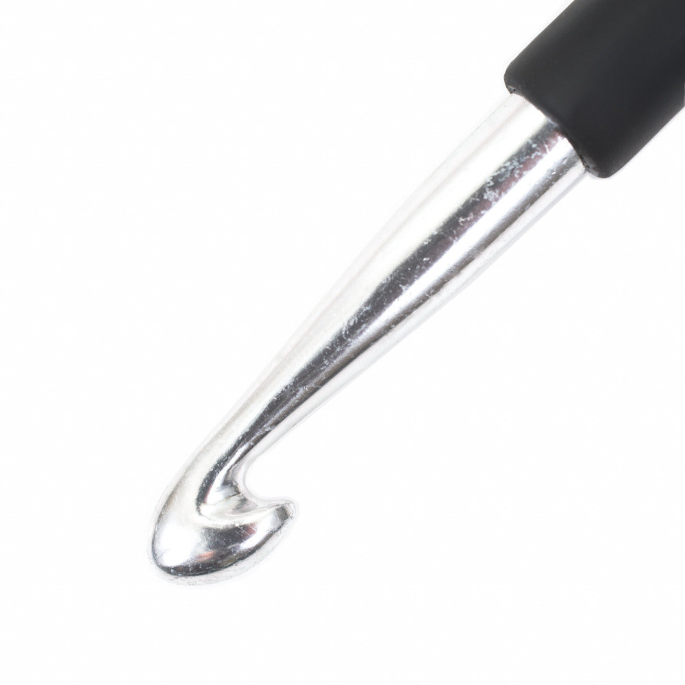 KnitPro Aluminum Soft-Grip Silver Crochet Hook