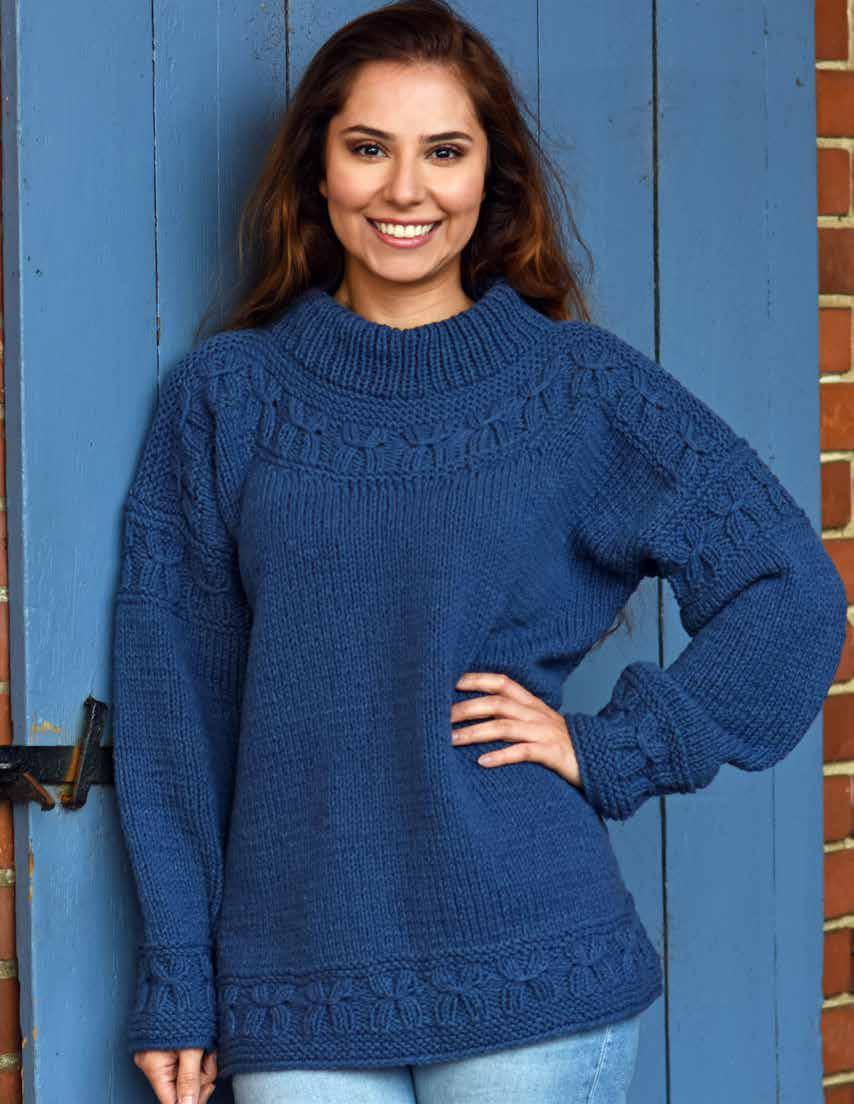 Borgny Sweater Jacket Knitting Pattern