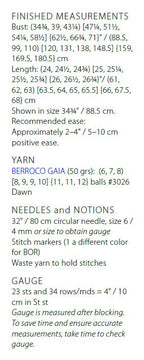 Berroco Fatima Top Knitting Pattern