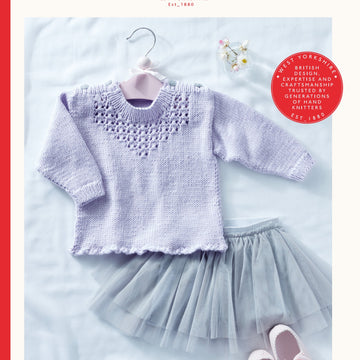 Sirdar Lace Inset Pullover Jumper Knitting Pattern