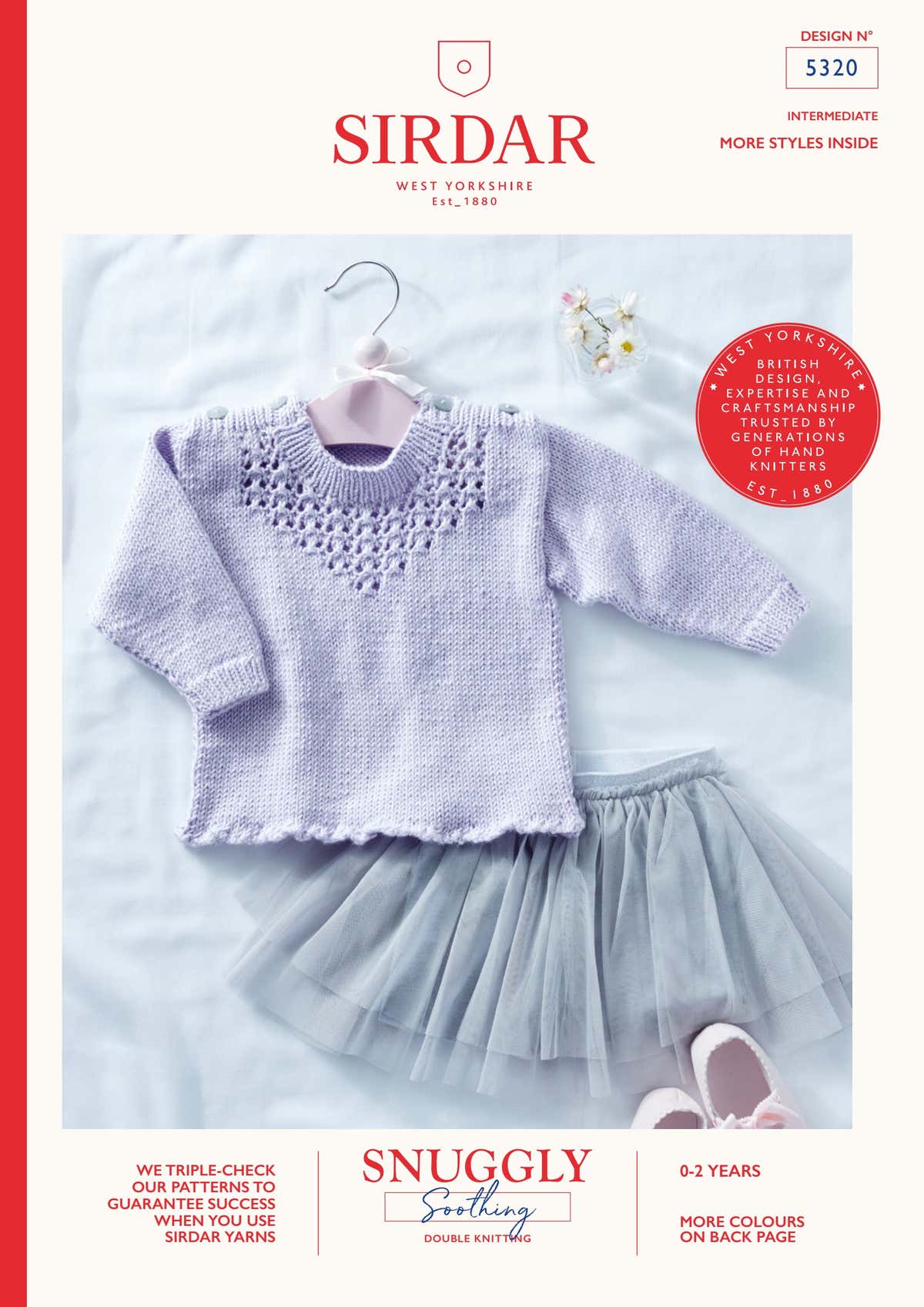 Sirdar Lace Inset Pullover Jumper Knitting Pattern