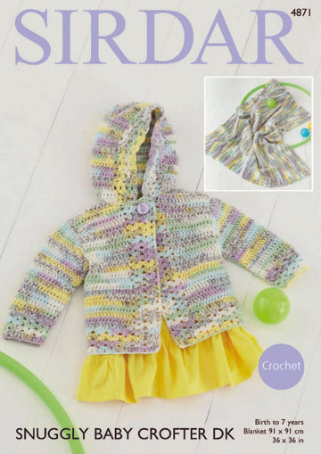 Sirdar 4871 Jacket and Blanket PDF