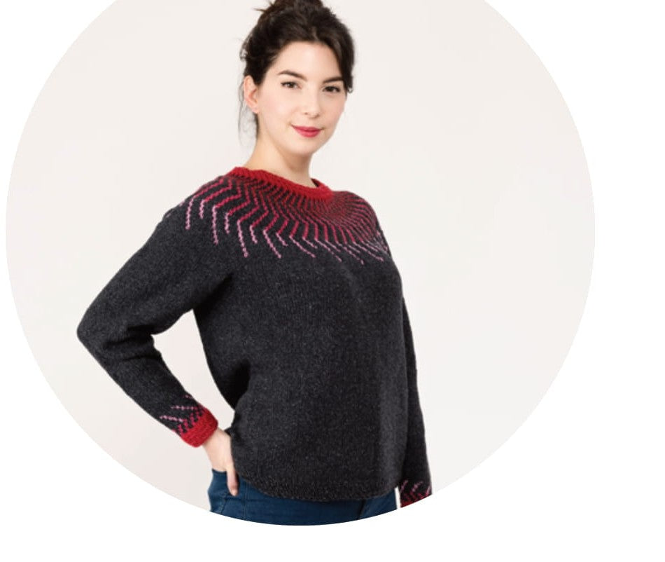 Twist Collective Thunderbolt Jumper Knitting Pattern