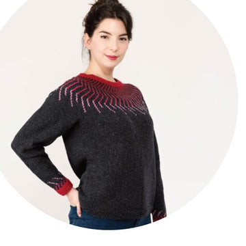 Twist Collective Thunderbolt Jumper Knitting Pattern