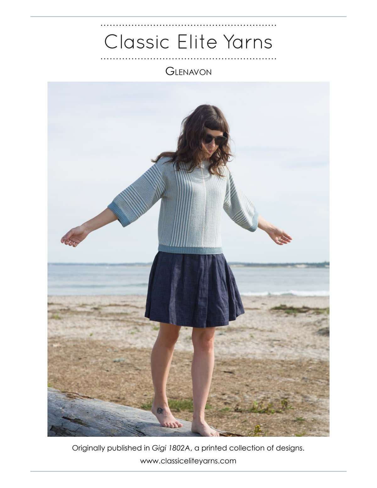 Classic Elite Yarns Glenavon Jumper Knitting Pattern