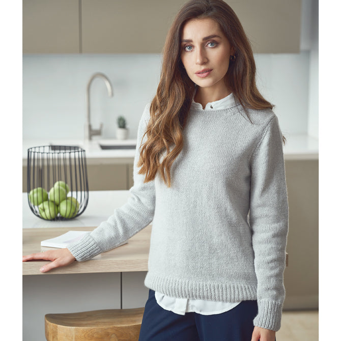 Rowan Beau Crew & V Neck Jumper Knitting Pattern
