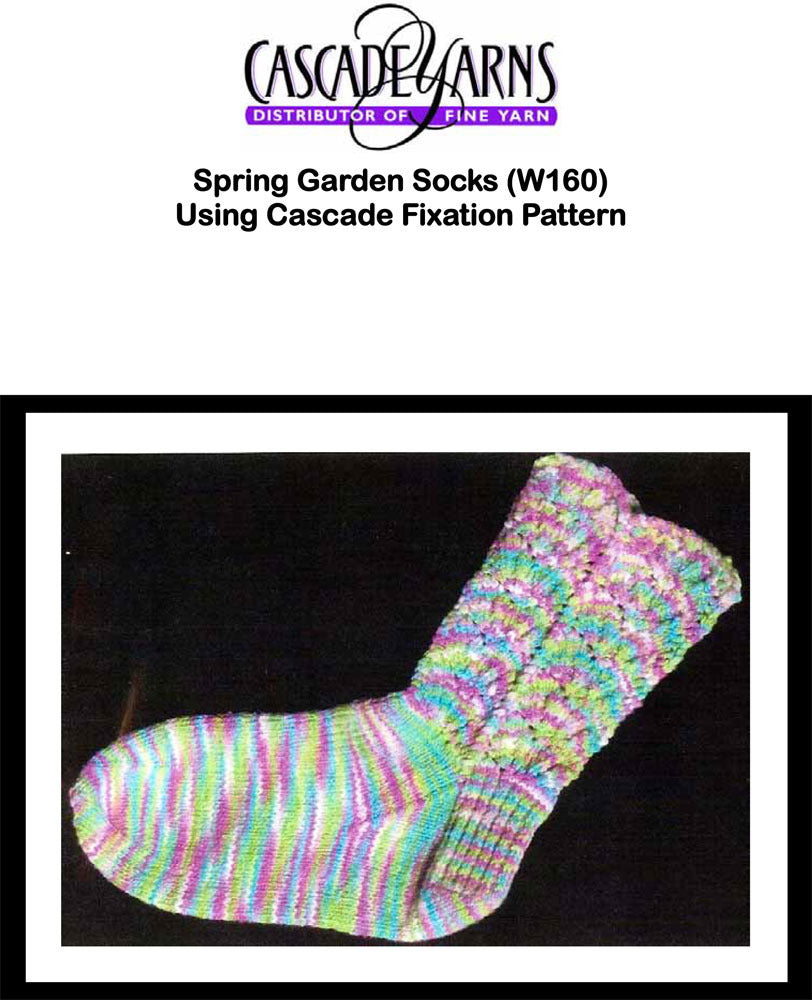 Spring Garden Socks Knitting Pattern
