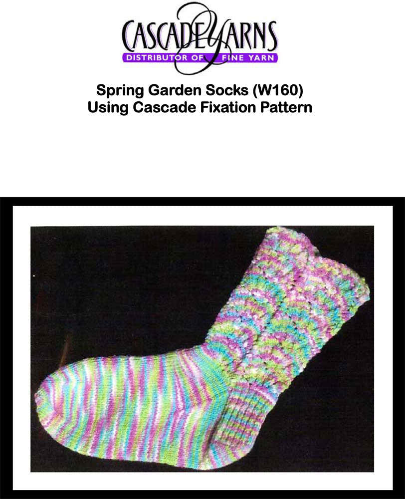 Spring Garden Socks Knitting Pattern