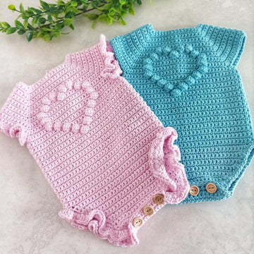 Heart Baby Romper