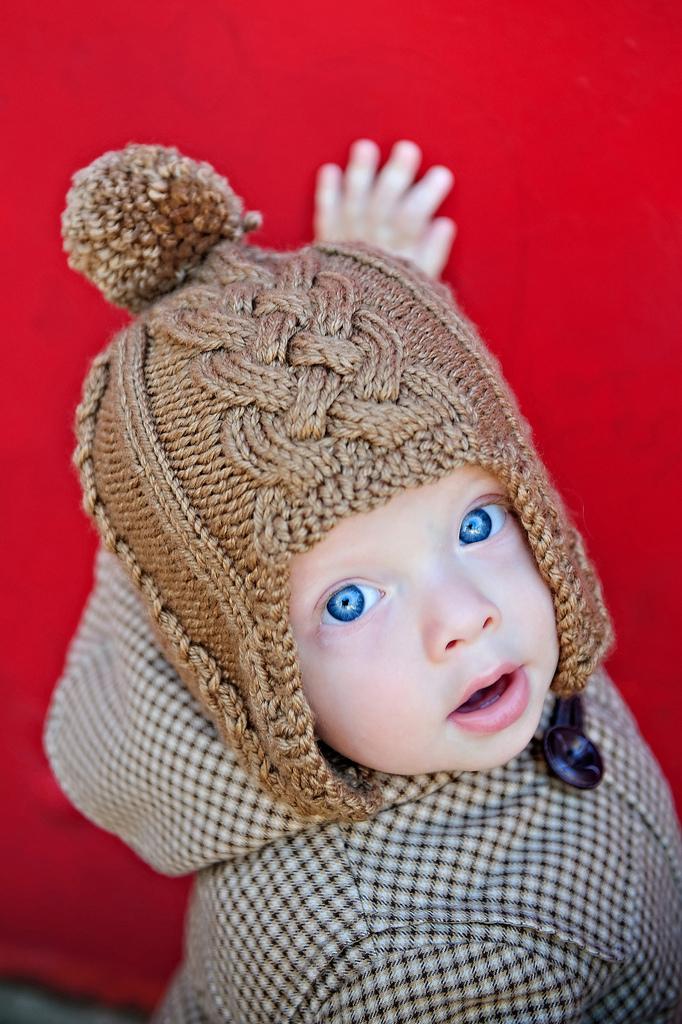 Master Charles Cabled Ear Flap Cap