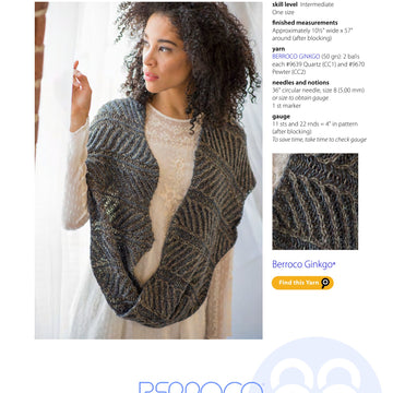 Berroco Lygia Cowl Knitting Pattern