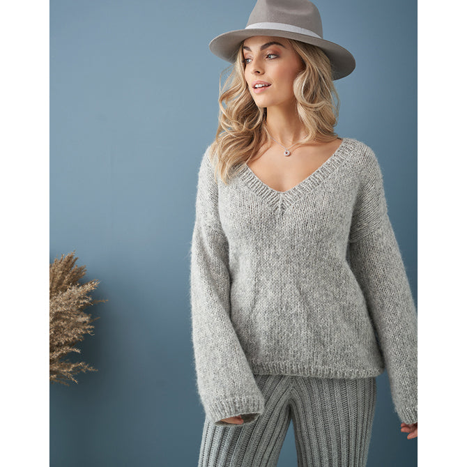 Rowan V-Neck Sweater Jumper Knitting Pattern