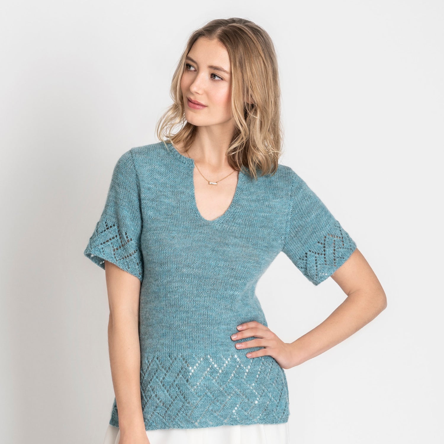 Blue Sky Fibers Point Grey Tunic Top Knitting Pattern