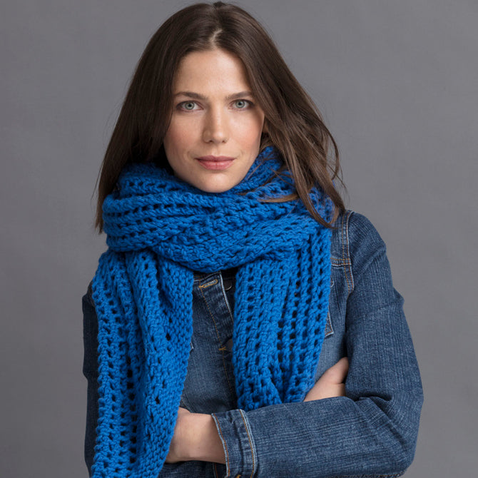 String Donatella Scarf Knitting Pattern