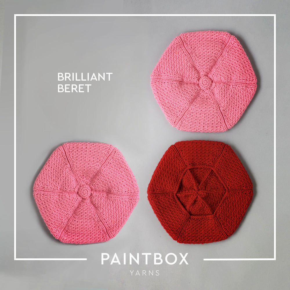 Paintbox Yarns Brilliant Beret Crochet Pattern