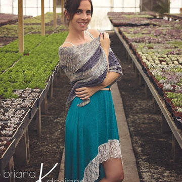 Modern Honeycomb Knit Shawl