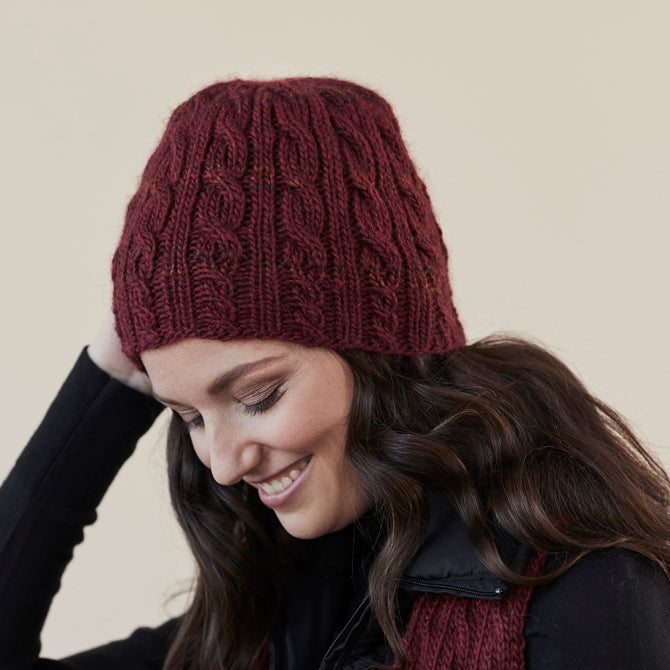Tahki Yarns Montrose Hat & Scarf Knitting Pattern