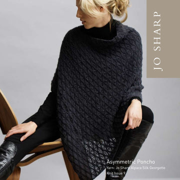 Jo Sharp Asymmetrical Poncho Cape Knitting Pattern