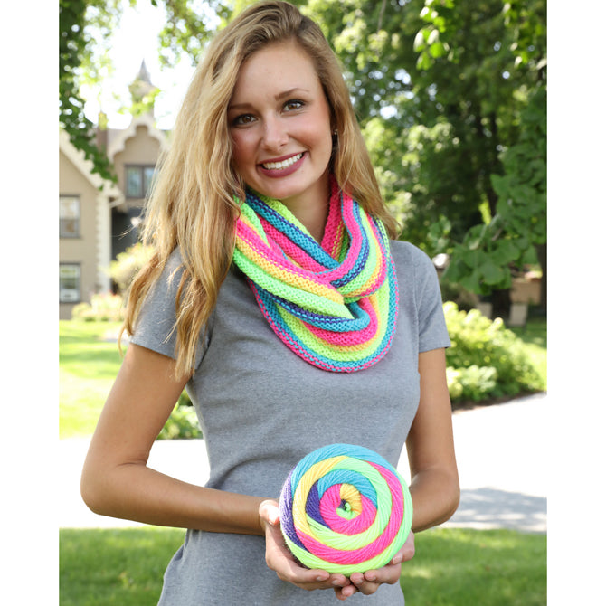 Plymouth Yarn Hot Cakes Ridged Cowl Knitting Pattern