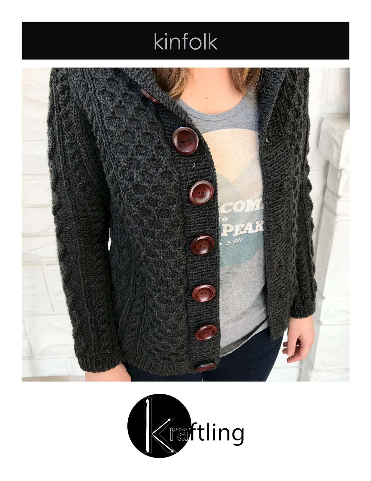 Kraftling Kinfolk Cardigan Knitting Pattern