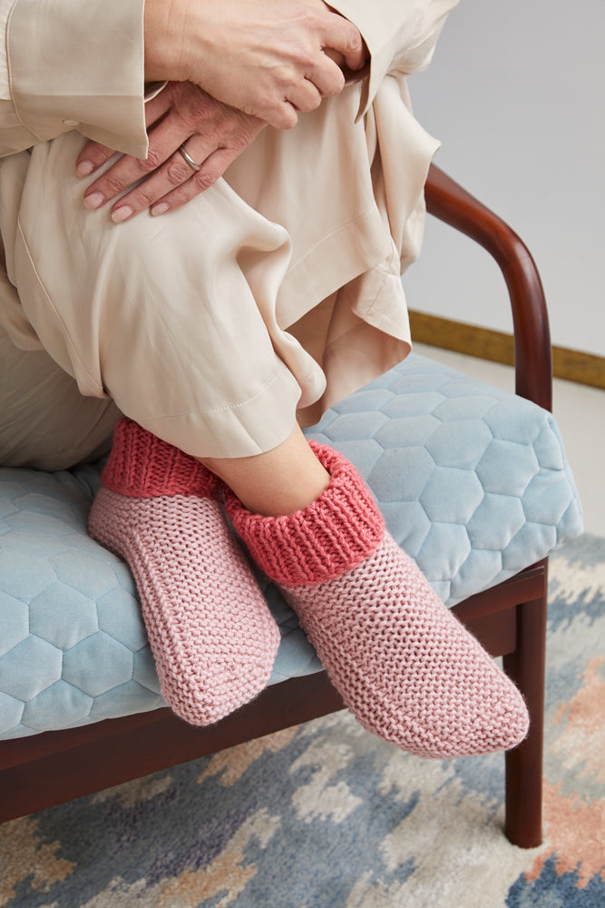Debbie Bliss Cosy Slipper Socks Knitting Pattern