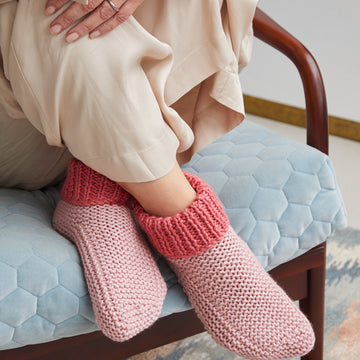 Debbie Bliss Cosy Slipper Socks Knitting Pattern