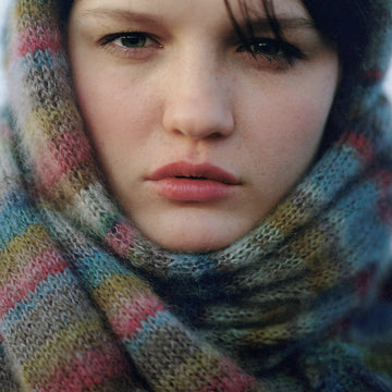 Earth Stripe Wrap Scarf Knitting Pattern