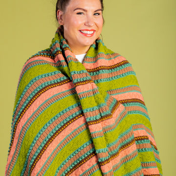 Paintbox Yarns Forest Floor Afghan Knitting Pattern